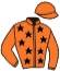 casaque portée par Crastus A. jockey du cheval de course SIRIUS RED, information pmu ZETURF casaque portée par Crastus A. jockey du cheval de course SIRIUS RED, information pmu ZETURF