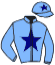 casaque portée par Moutard Jer. jockey du cheval de course STAR RUN, information pmu ZETURF