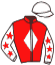 casaque portée par Lebouc Hug. jockey du cheval de course WHITE GLORY, information pmu ZETURF