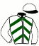 casaque portée par Blanchouin T. jockey du cheval de course SIXTUS, information pmu ZETURF