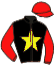 casaque portée par Lebouc Hug. jockey du cheval de course SEABISCUIT DU RHEU, information pmu ZETURF