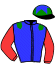 casaque portée par Velon Mlle M. jockey du cheval de course SOMBRERO, information pmu ZETURF