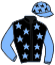 casaque portée par Crastus A. jockey du cheval de course BEAU GARS, information pmu ZETURF casaque portée par Crastus A. jockey du cheval de course BEAU GARS, information pmu ZETURF