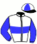 casaque portée par Minnucci G. jockey du cheval de course VISITOR, information pmu ZETURF