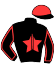 casaque portée par Nicolaysen E. jockey du cheval de course DOUGLAS KERYVON (FR), information pmu ZETURF