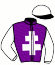casaque portée par Puniere D. jockey du cheval de course GARFIELD DU RADON (FR), information pmu ZETURF