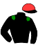 casaque portée par Andre A. jockey du cheval de course DJANGO GALBE (FR), information pmu ZETURF
