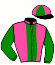 casaque portée par Clin Ch. jockey du cheval de course GIGI DE VAUDIVAL (FR), information pmu ZETURF