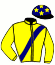 casaque portée par Jean F. jockey du cheval de course EFFET SECOND (FR), information pmu ZETURF