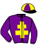casaque portée par Angot A. jockey du cheval de course HARMONY D'AVRIL (FR), information pmu ZETURF