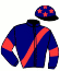 casaque portée par Bacsich Mlle M. jockey du cheval de course HALFA DU CEBE (FR), information pmu ZETURF