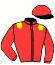 casaque portée par Abrivard L. jockey du cheval de course INFERNO CEKE (FR), information pmu ZETURF