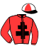 casaque portée par Lecanu F. jockey du cheval de course FESTA DES VALS (FR), information pmu ZETURF