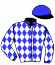 casaque portée par Verhestraeten E. jockey du cheval de course GHAYADH (GB), information pmu ZETURF