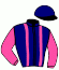 casaque portée par Perrette Q. jockey du cheval de course SPINNING RAINBOWS (IE), information pmu ZETURF