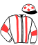 casaque portée par Bon G. jockey du cheval de course MAXKEN (FR), information pmu ZETURF