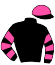casaque portée par Lebourgeois Y. jockey du cheval de course FRISKY BLACK, information pmu ZETURF