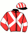 casaque portée par Delozier L. jockey du cheval de course FERRARI GIRL, information pmu ZETURF