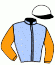casaque portée par Madamet A. jockey du cheval de course BOROVSK, information pmu ZETURF