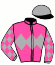 casaque portée par Roussel Ale. jockey du cheval de course CROCY, information pmu ZETURF