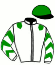 casaque portée par Lebourgeois Y. jockey du cheval de course HIKITA KALOUMA, information pmu ZETURF