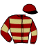 casaque portée par Beaurain T. jockey du cheval de course BAGATELLE BORGET, information pmu ZETURF