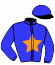 casaque portée par Pageot A. jockey du cheval de course ARZAKENA, information pmu ZETURF
