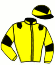 casaque portée par Dubourg K. jockey du cheval de course KAP LORD, information pmu ZETURF