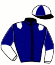 casaque portée par Lecanu F. jockey du cheval de course IORKA DE BELLANDE, information pmu ZETURF