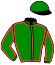 casaque portée par Grimault D. jockey du cheval de course FLASH DU CAIEU, information pmu ZETURF