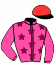 casaque portée par Jamault J. jockey du cheval de course I LOVE JAM, information pmu ZETURF