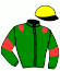 casaque portée par Corbin S. jockey du cheval de course HULK SUN DRALIAM, information pmu ZETURF