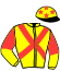 casaque portée par Harel F. jockey du cheval de course JOCONDE DE L'AUMOY, information pmu ZETURF