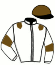 casaque portée par Terry C. jockey du cheval de course KING AULNAIES, information pmu ZETURF