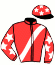 casaque portée par Mottier M. jockey du cheval de course GRISOU ATOUT, information pmu ZETURF