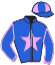 casaque portée par Terry C. jockey du cheval de course GOUNIT DE L'AIROU, information pmu ZETURF