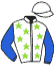 casaque portée par Abrivard M. jockey du cheval de course GARRY THORIS, information pmu ZETURF