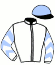 casaque portée par Grosbois Chr. jockey du cheval de course COASTER, information pmu ZETURF