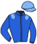 casaque portée par Cueff L. jockey du cheval de course FAUCON DE L'ALBA, information pmu ZETURF