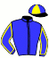 casaque portée par Mottier M. jockey du cheval de course JUNIOR DU CHATELET, information pmu ZETURF