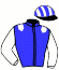 casaque portée par Andre A. jockey du cheval de course INNOCENT ARCTIC, information pmu ZETURF