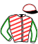 casaque portée par Le Beller B. jockey du cheval de course LEMBELIE VERDERIE, information pmu ZETURF