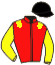 casaque portée par Noel J. F. jockey du cheval de course IRON MIJACK, information pmu ZETURF