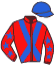 casaque portée par Chartier Fab. jockey du cheval de course GAVROCHE DU BELVER, information pmu ZETURF