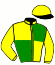 casaque portée par Mlle Levesque T. jockey du cheval de course KIEV DE L'ITON, information pmu ZETURF