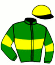 casaque portée par Angot A. jockey du cheval de course KLEM, information pmu ZETURF