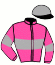 casaque portée par Defontaine Q. jockey du cheval de course KINGMAJA, information pmu ZETURF