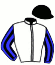 casaque portée par Zuliani A. jockey du cheval de course BLACKIRON, information pmu ZETURF