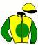 casaque portée par Reveley J. jockey du cheval de course GRISY APPLE'S, information pmu ZETURF