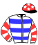 casaque portée par Dubourg P. jockey du cheval de course FINISTERE MADRIK (FR), information pmu ZETURF
